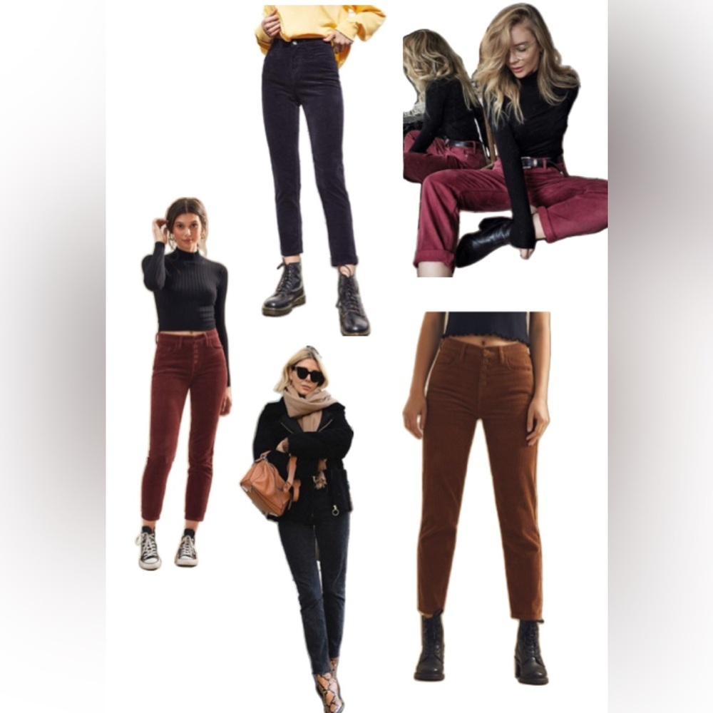 💖5 for $50💖GAP 1969 Súper Skinny Premium DarkGray Corduroy Women's Midrise Pants - Picture 14 of 14